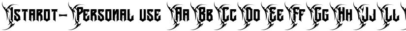 Istarot-Personal use font download