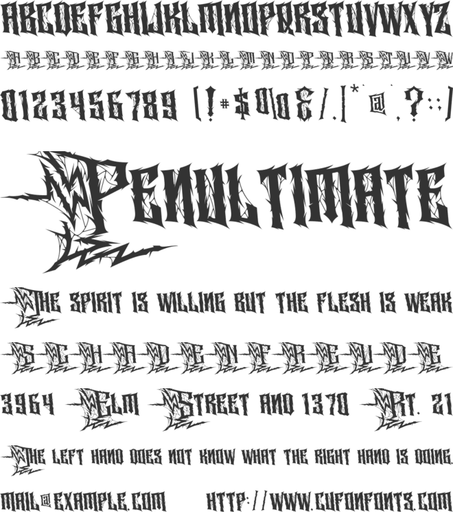 Ravok-Personal Use font preview