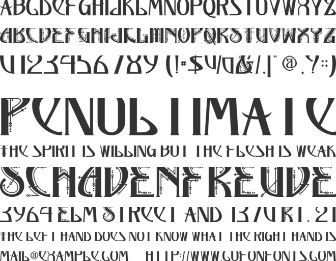 Orkaviel-Personal Use font preview