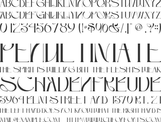 Arunela-Personal Use font preview