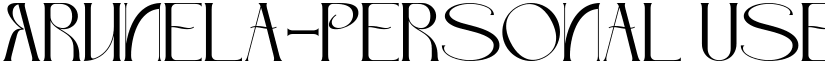 Arunela-Personal Use font download