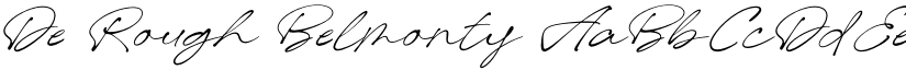 De Rough Belmonty font download