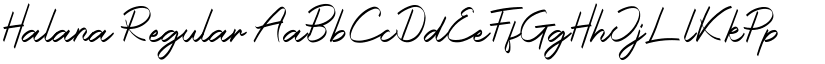 Halana Regular font