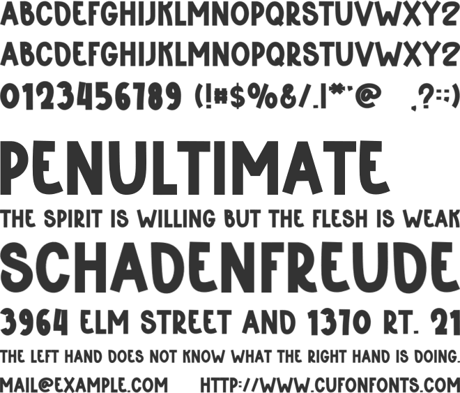 Smart Varcity font preview