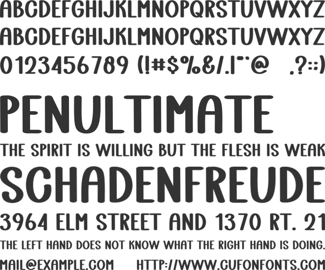 Garden Familly font preview