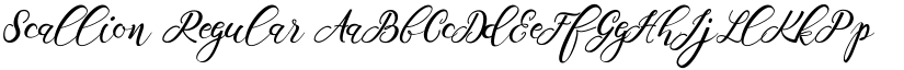Scallion Regular font