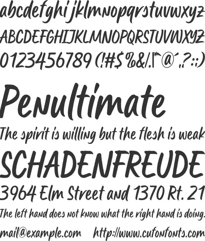 Snettisham font preview