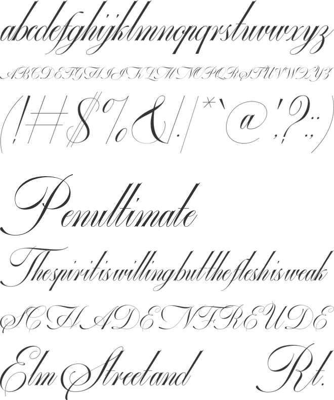 Gefuhatpin font preview