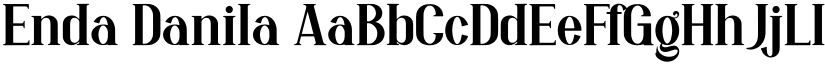 Enda Danila font download