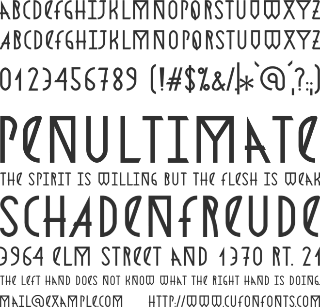 Astronmica font preview