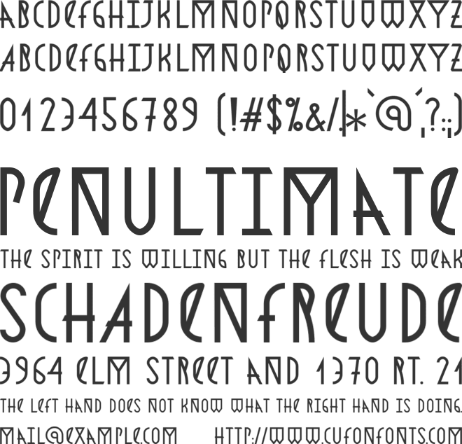 Astronmica font preview