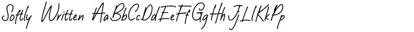 Softly Written font
