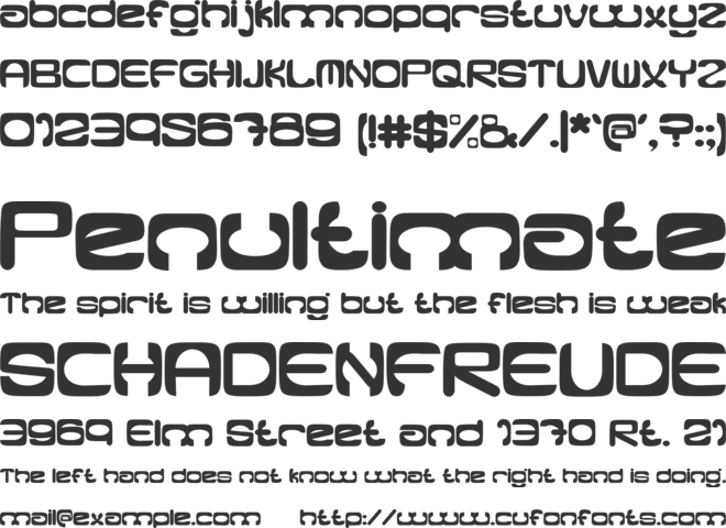 Alfonzo font preview