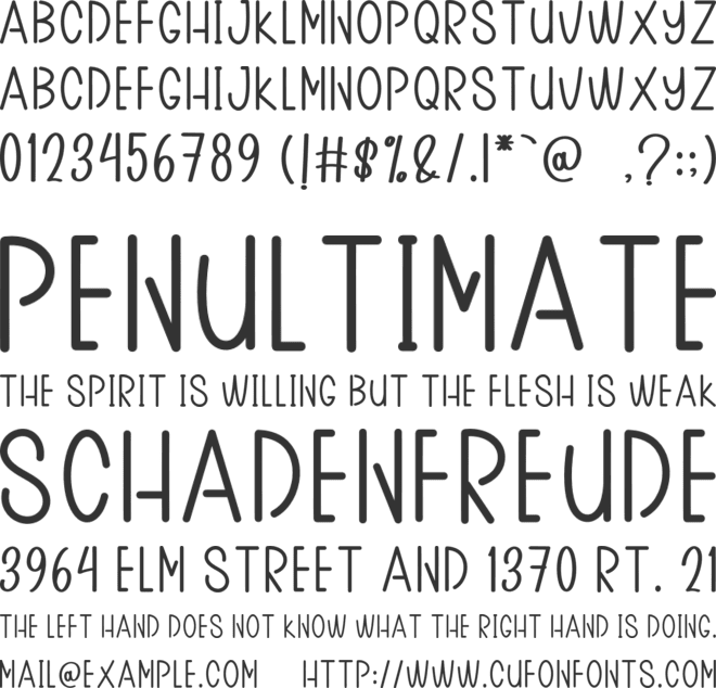 Designer Writing font preview