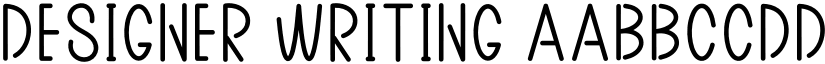 Designer Writing font download