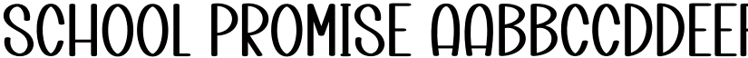 School Promise font download