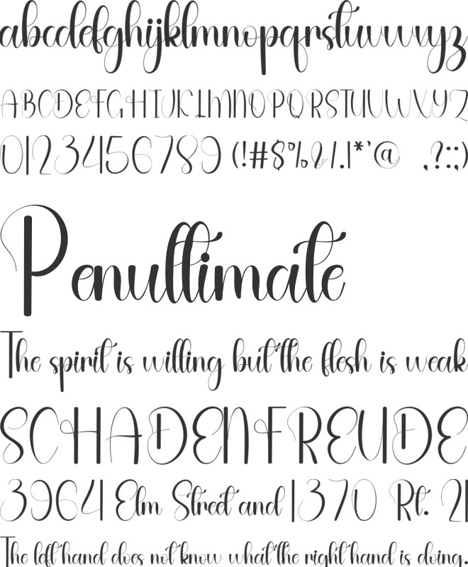 Ballpoint Santa font preview