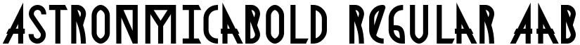 AstronmicaBold Regular font