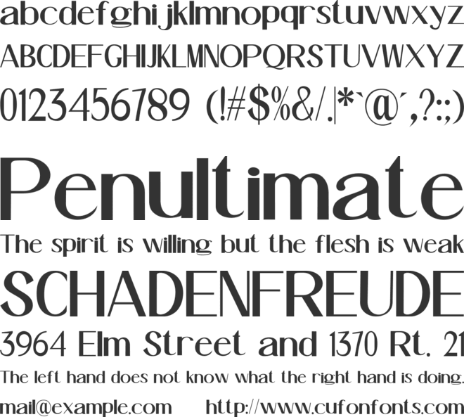 Luminor font preview