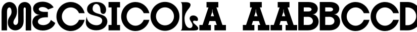 Mecsicola font download