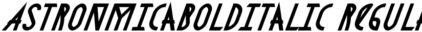 AstronmicaBoldItalic Regular font