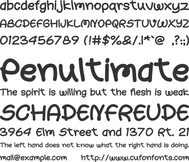 Kiriko font preview