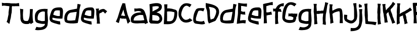 Tugeder font download