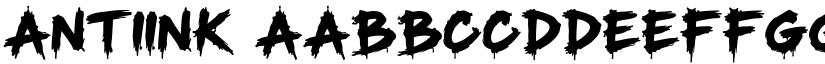 Antiink font download