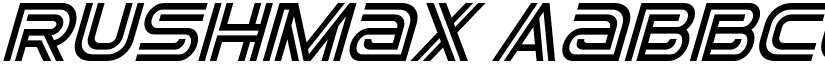 Rushmax font