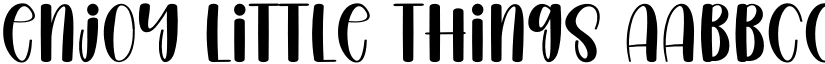 Enjoy Little Things font download