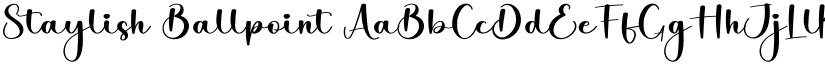 Staylish Ballpoint font download
