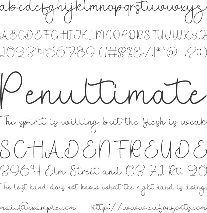 Family Holiday font preview