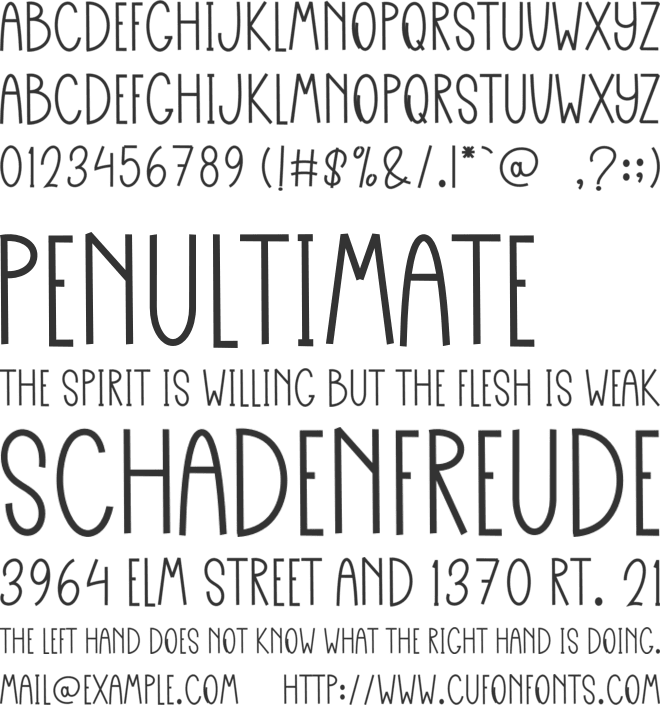 Varsity Outline font preview