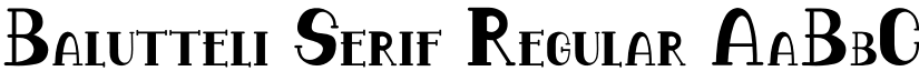 Balutteli Serif font download