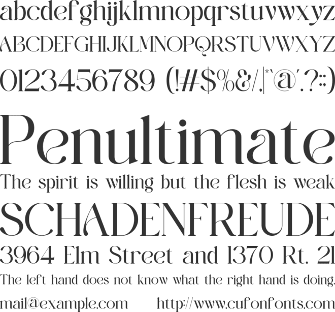 Rolena font preview