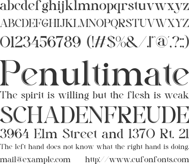 Breva font preview