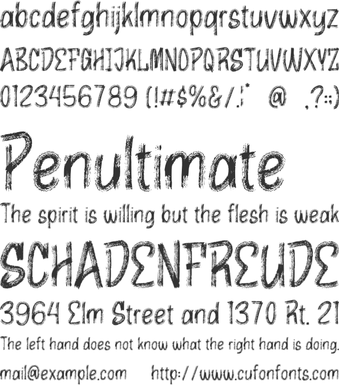 Sumer Clovie font preview