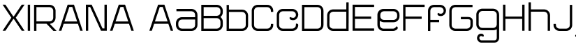 XIRANA font