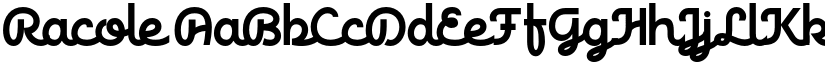 Racole font download