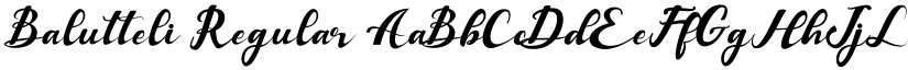 Balutteli Regular font
