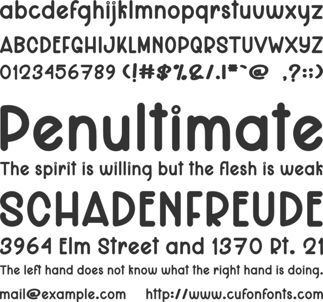 Nothing Writing font preview