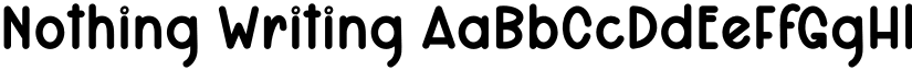 Nothing Writing font download