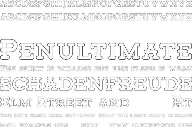 Tigreal Free font preview