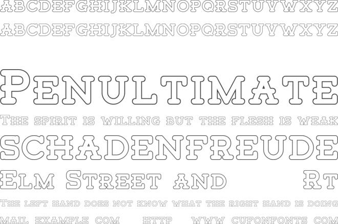 Tigreal Free font preview