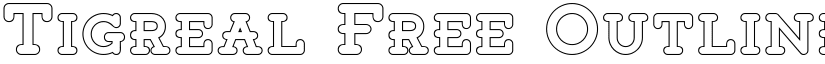 Tigreal Free Outline font