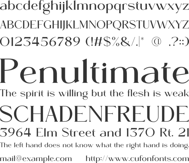 Nivella font preview