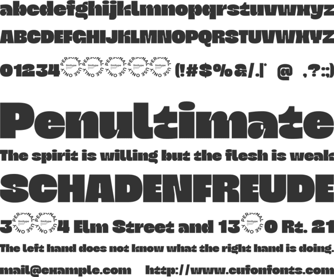 Inktera Bold Inktrap Font font preview