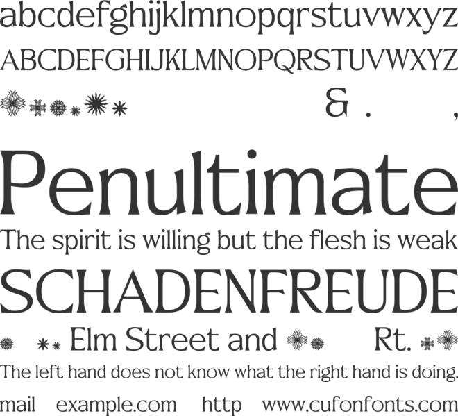Parceh font preview