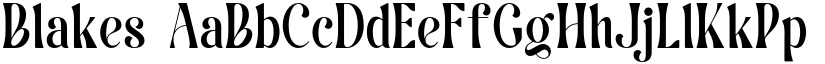 Blakes font download