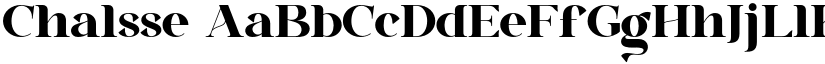 Chalsse font download